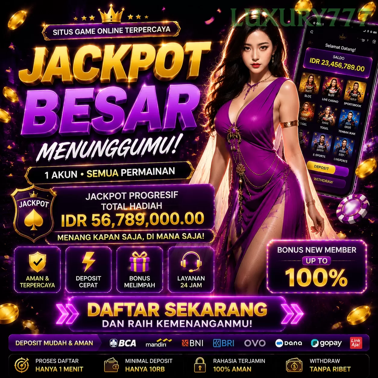luxury777 Resmi - Unduh APK